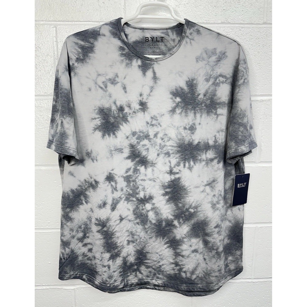 BYLT Cloud Dye Tee Black Tie Dye Stretch / Mens XXL